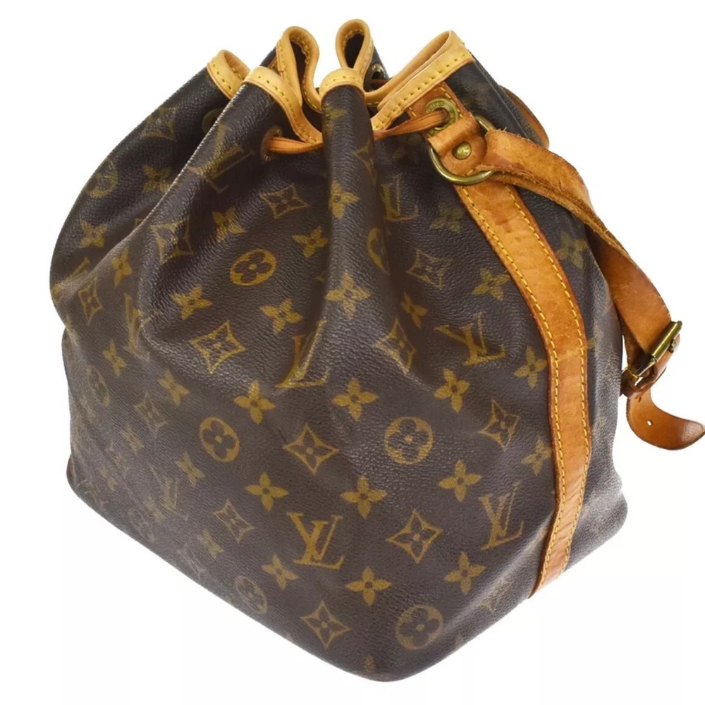 Louis Vuitton Monogram Drawstring Bucket Bag in Brown and Tan - Picture 5 of 14